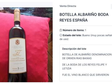 La botella de Albariño de la boda de los reyes Felipe VI y Letizia