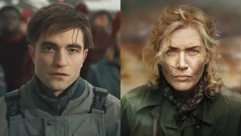 Robert Pattison con Mickey 17 o Kate Winslet con Lee Robert Pattison con Mickey 17 o Kate Winslet con Lee