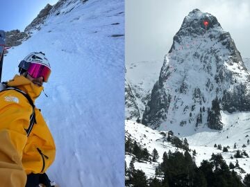 Aymar Navarro en el Tuc des Hemnes, Valle de Arán