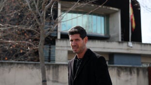 Albert Luque a su salida de la Audiencia Nacional