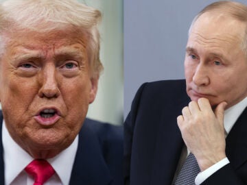 Montaje de Donald Trump y Vladimir Putin