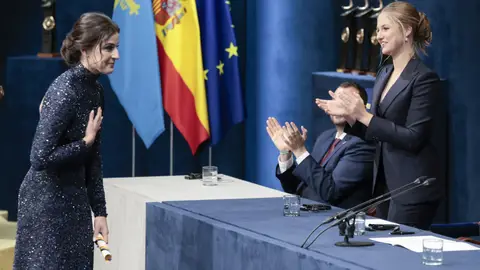 Carolina Marín, recogiendo el Premio Príncipe de Asturias 2024 Carolina Marín, recogiendo el Premio Príncipe de Asturias 2024