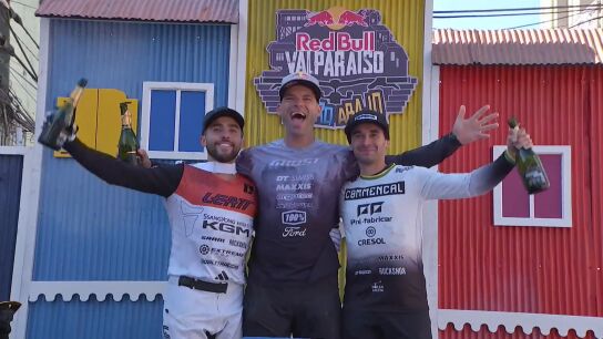 El podio del Red Bull Valpara&iacute;so Cerro Abajo 2025