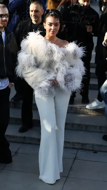 Georgina Rodríguez en la Semana de la Moda de París Georgina Rodríguez en la Semana de la Moda de París