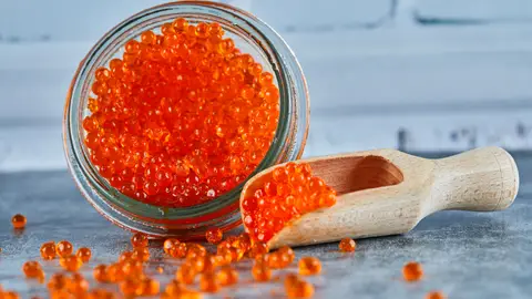 Huevas de salmó Huevas de salmó