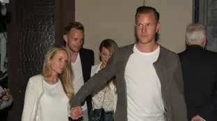 Ter Stegen, con Daniela Jehle en 2017 Ter Stegen, con Daniela Jehle en 2017