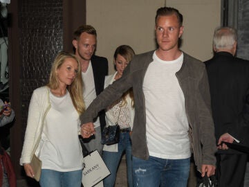 Ter Stegen, con Daniela Jehle en 2017