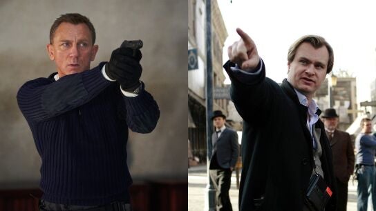 Daniel Craig como James Bond y Christopher Nolan