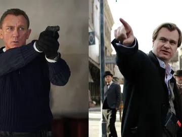Daniel Craig como James Bond y Christopher Nolan Daniel Craig como James Bond y Christopher Nolan