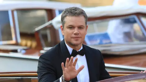 Matt Damon en Venecia Matt Damon en Venecia