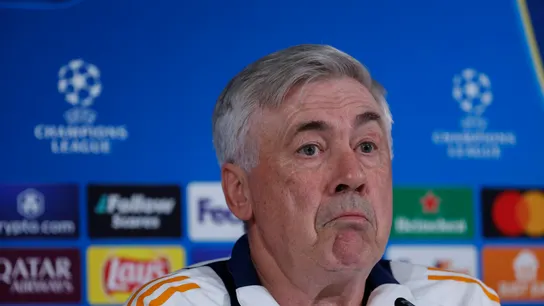 Carlo Ancelotti en rueda de prensa Carlo Ancelotti en rueda de prensa