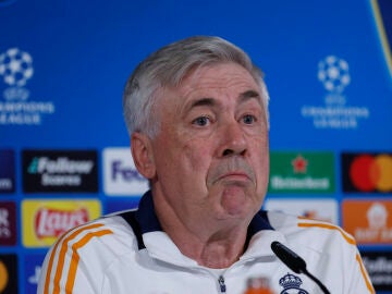 Carlo Ancelotti en rueda de prensa