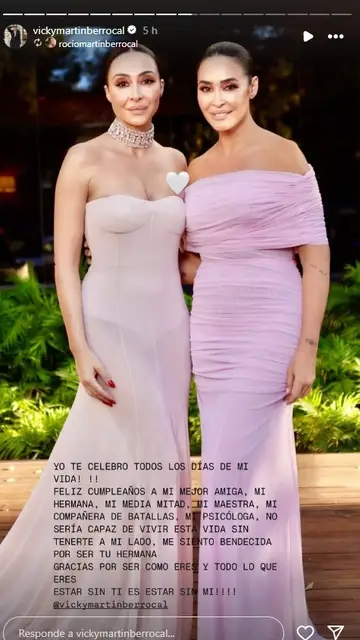 La felicitación de Rocío Martín Berrocal a su hermana La felicitación de Rocío Martín Berrocal a su hermana