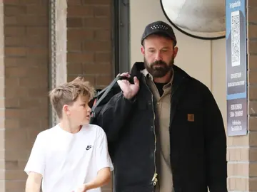 Ben Aflleck y su hijo Samuel Ben Aflleck y su hijo Samuel