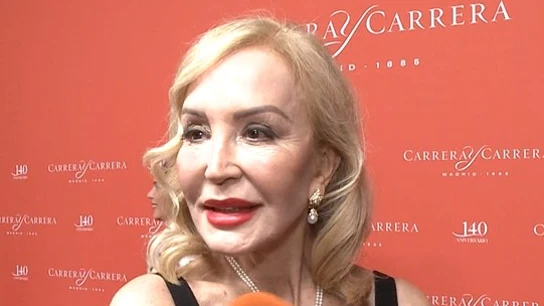 Carmen Lomana en la cena de gala de Carrera y Carrera Carmen Lomana en la cena de gala de Carrera y Carrera