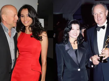 Bruce Willis y su mujer, Emma, y Gene Hackman y su mujer Betsy Bruce Willis y su mujer, Emma, y Gene Hackman y su mujer Betsy