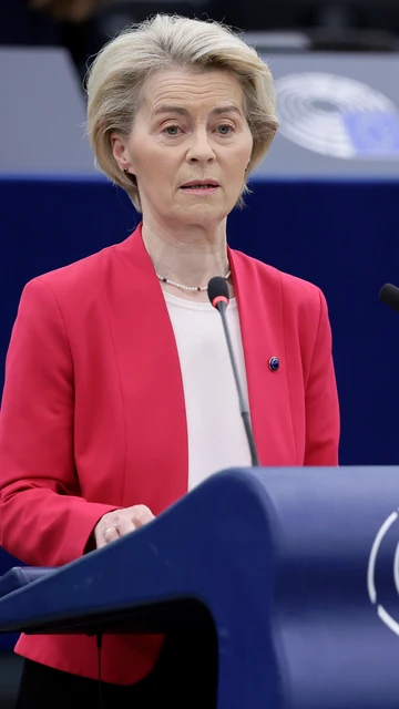 La presidenta de la Comisión Europea, Ursula von der Leyen