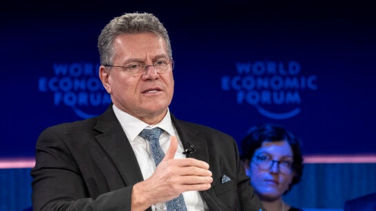 Maros Sefcovic, comisario europeo de Comercio