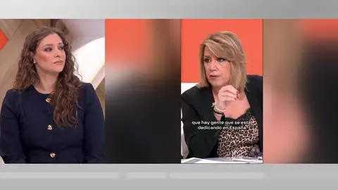 Susana Díaz en Espejo Público. Susana Díaz en Espejo Público.