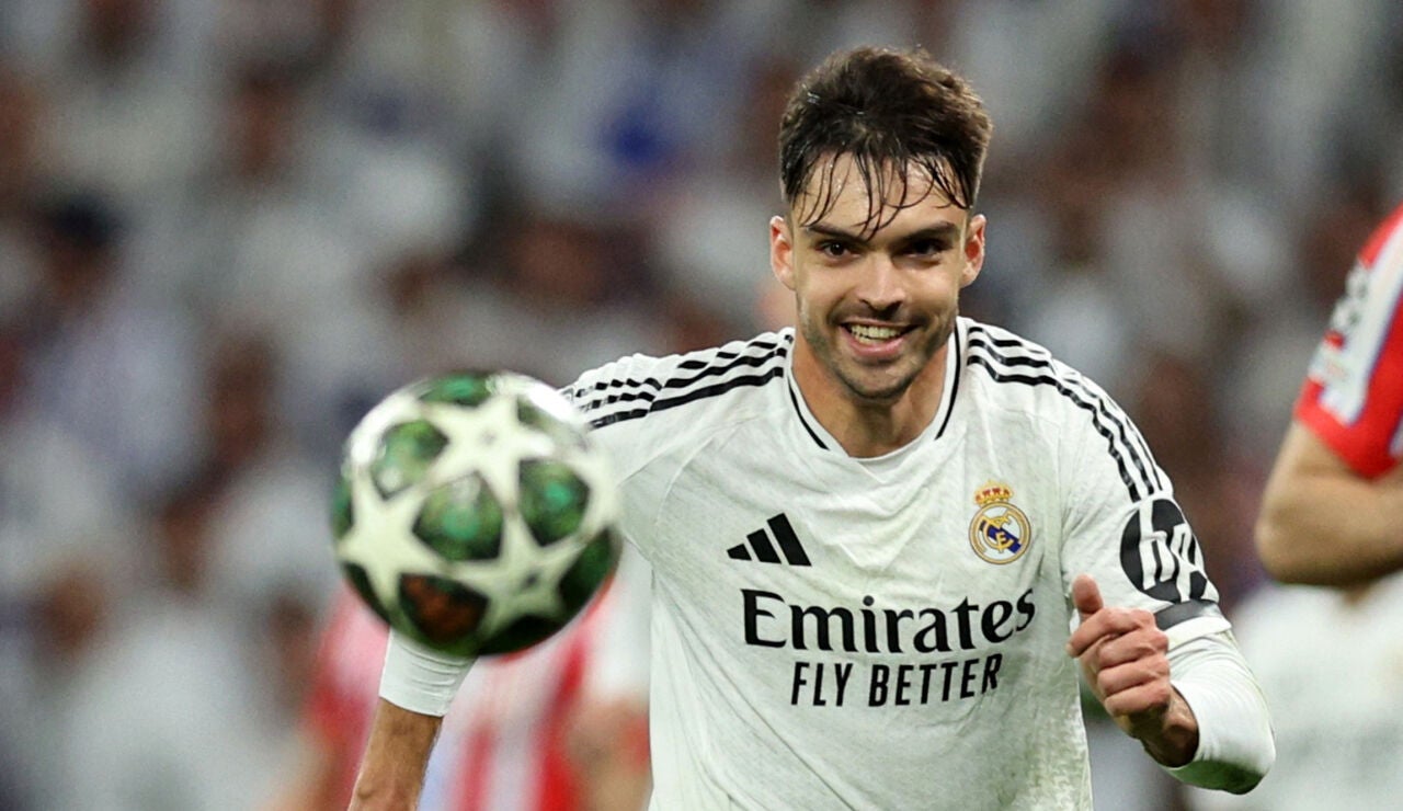 Ra&uacute;l Asencio, en el duelo de Champions ante el Atl&eacute;tico de Madrid