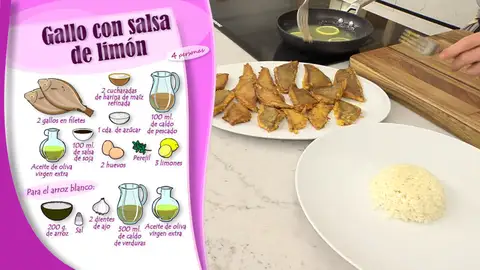 Ingredientes Gallo con salsa de limón Ingredientes Gallo con salsa de limón