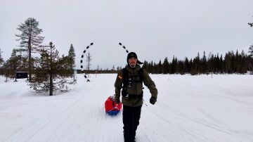 Juancar Gimeno, en la Arctic Ultra