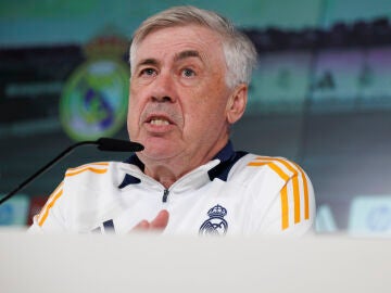 Carlo Ancelotti, en rueda de prensa