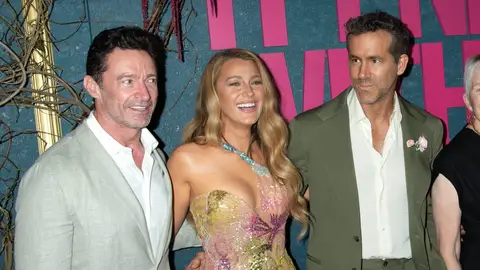 Hugh Jackman, Blake Lively y Ryan Reynolds en la premiere de It Ends With Us Hugh Jackman, Blake Lively y Ryan Reynolds en la premiere de It Ends With Us