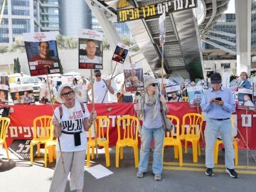 Protesta de familiares de rehenes