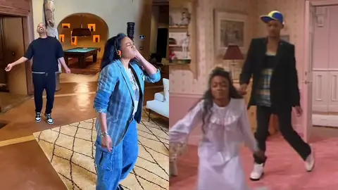 Will Smith recrea junto a Tatyana Ali el baile de El príncipe de Bel-Air Will Smith recrea junto a Tatyana Ali el baile de El príncipe de Bel-Air