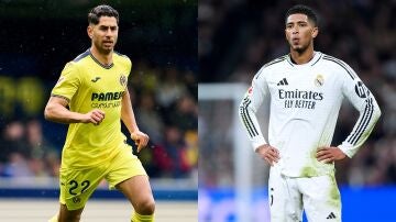 Ayoze Pérez (Villarreal) y Jude Bellingham (Real Madrid)