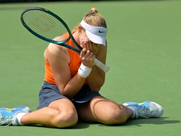 Mirra Andreeva tras su triunfo ante Sabalenka en Indian Wells