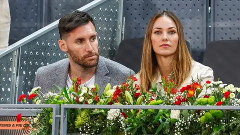 Helen Lindes y Rudy Fernández, en un partido de tenis Helen Lindes y Rudy Fernández, en un partido de tenis