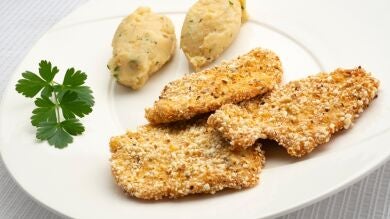 Una receta original y divertida de Karlos Arguiñano: escalopines de pavo rebozados en palomitas