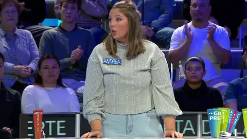 Andrea cambia el rumbo del concurso con una quiebra y un regalo Andrea cambia el rumbo del concurso con una quiebra y un regalo