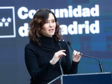 La presidenta de la Comunidad de Madrid, Isabel Díaz Ayuso