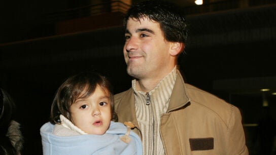 Jesul&iacute;n de Ubrique y su hija Julia en 2006