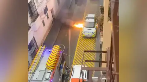 Explosión del coche Explosión del coche