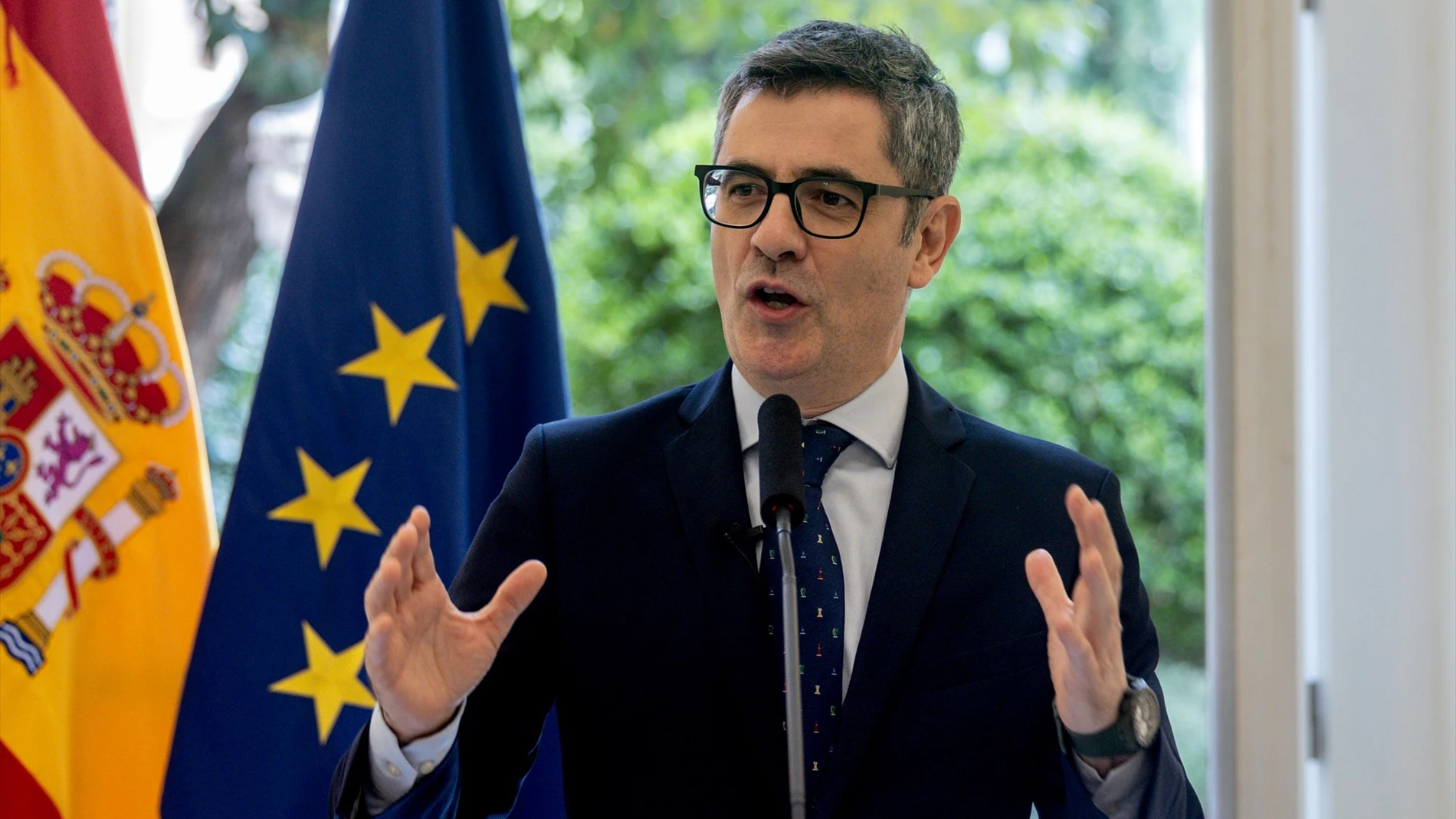 El ministro de la Presidencia, Justicia y Relaciones con las Cortes, Félix Bolaños El ministro de la Presidencia, Justicia y Relaciones con las Cortes, Félix Bolaños