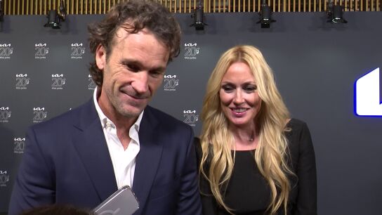 Carlos Moy&aacute; y Carolina Cerezuela, en un evento en Madrid