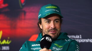 Fernando Alonso en rueda de prensa del GP de China