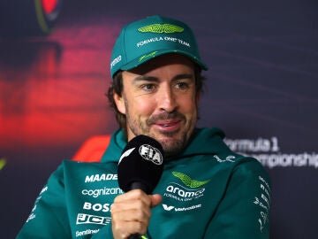 Fernando Alonso en rueda de prensa del GP de China