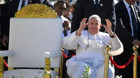 Imagen del papa Francisco en foto de archivo Imagen del papa Francisco en foto de archivo