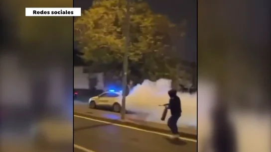 Usan extintores contra la Policía en Jerez Usan extintores contra la Policía en Jerez