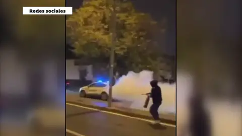 Usan extintores contra la Policía en Jerez Usan extintores contra la Policía en Jerez