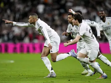 Kylian Mbappé celebra su segundo gol ante el Leganés Kylian Mbappé celebra su segundo gol ante el Leganés