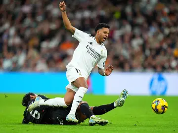 La acción entre Tapia y Rodrygo que terminó en el tercer gol del Real Madrid La acción entre Tapia y Rodrygo que terminó en el tercer gol del Real Madrid