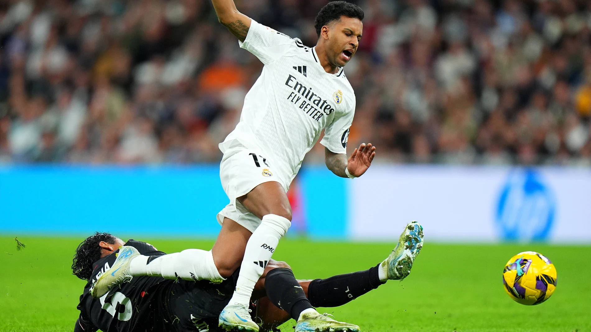 La acción entre Tapia y Rodrygo que terminó en el tercer gol del Real Madrid La acción entre Tapia y Rodrygo que terminó en el tercer gol del Real Madrid