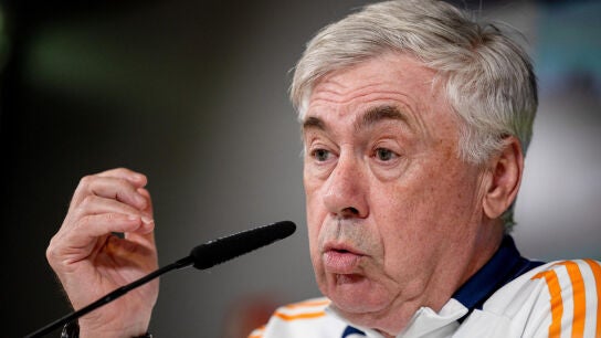 Carlo Ancelotti en rueda de prensa