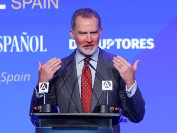 El rey Felipe VI en un foro El rey Felipe VI en un foro